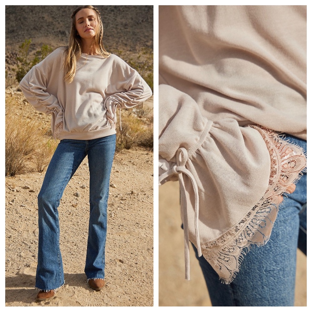 18 Boho Fabulous Lace Cuff Ruffled Long Sleeve - Picture 2 of 8